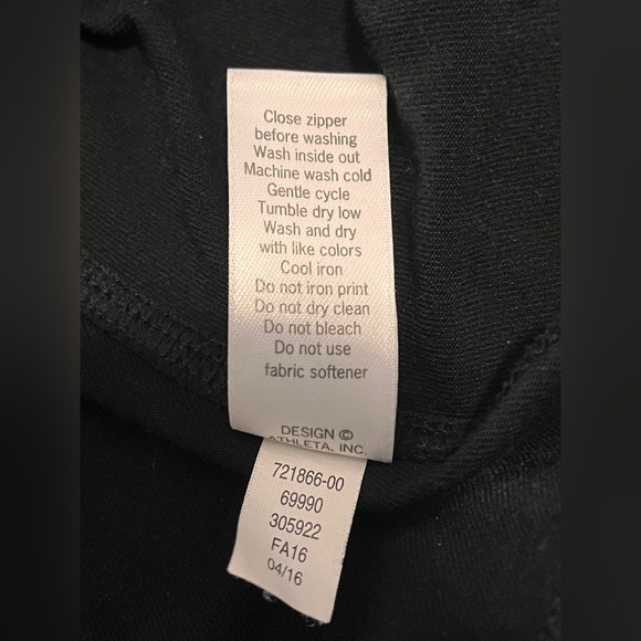 Athleta Shanti Running Jacket // Black Athletic Sz M/L - Picture 12 of 12